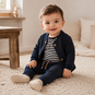 Dirkje Vestje bomber ribbeltje (navy)
