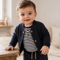 Dirkje Vestje bomber ribbeltje (navy)