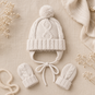 Mayoral Winterset: gebreide muts en wanten (h. milk)