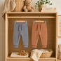 Dirkje Twee broekjes rib (faded blue/brown)
