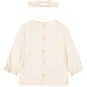Dirkje Blouse nopjes met haarbandje (off-white)