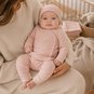 Dirkje Tweedelig setje rib (light dusty pink)