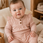 Dirkje Longsleeve stipje (light dusty pink)