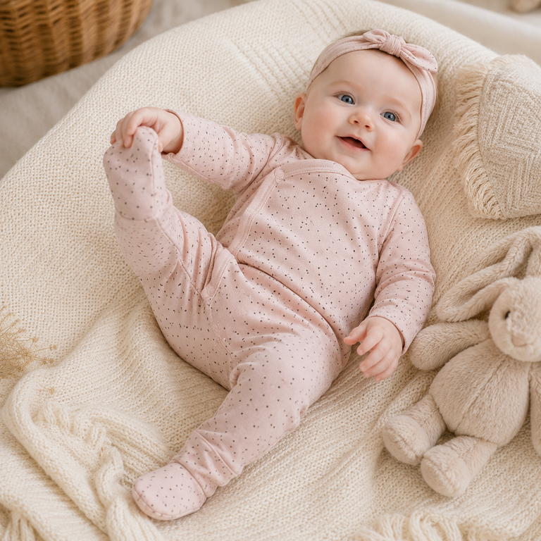 Boxpakje stipje met slofjes (light dusty pink)