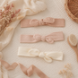 Dirkje Drie haarbandjes (dusty pink/off-white)