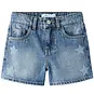 Name It Korte spijkerbroek MOM FIT Rose (medium blue denim sterren)