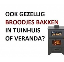 Plaatstalen houtkachel met oven BC21 - 14 KW