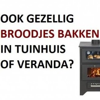 Plaatstalen houtkachel met oven BC21 - 14 KW