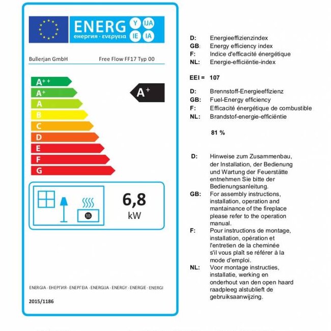 Bullerjan Bullerjan Free Flow FF17  /6,8 kW