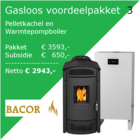 GNC Green Nordic Comfort  Voordeelpakket 3: Pelletkachel en Warmtepompboiler