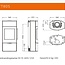 TermaTech Plaatstalen houtkachel  TermaTech TT80S  /3-7 kW