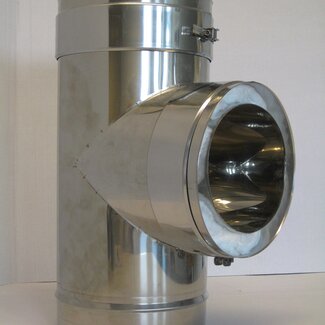 Holetherm T-stuk 90 gr. 130 mm