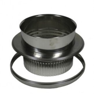 Holetherm Aansluitstuk onder met krimprand, 130 / 150 mm