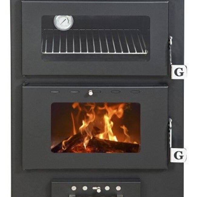 Plaatstalen houtkachel met oven BC21 - 14 KW