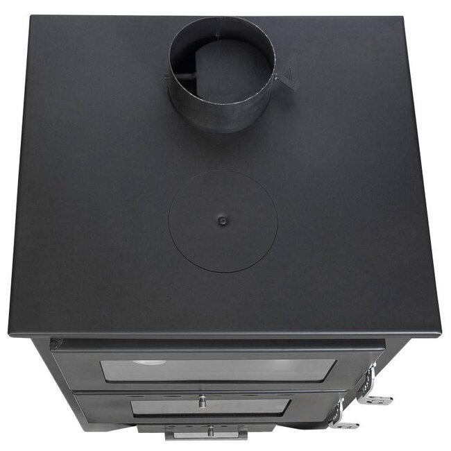 Plaatstalen houtkachel met oven BC21 - 14 KW