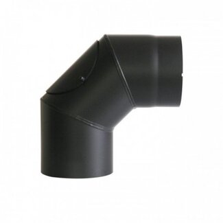 Bocht 90º met inspectieluik D: 130 mm