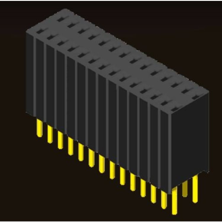 AMTEK Technology Co. Ltd. 5PS4SDX85-2XX   Female Header 1.27 2 Row H=8.5mm Straight Type