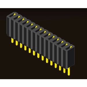 AMTEK Technology Co. Ltd. 5PS4SDX46-1XX   Female Header 1.27 1 Row H=4.6mm Straight Type