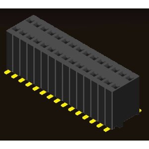 AMTEK Technology Co. Ltd. 5PS4MSX58-2XX  Female Header 1.27 2 Row H=5.7mm SMT Type