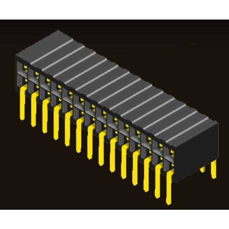 AMTEK Technology Co. Ltd. 5PS3SHX34-2XX    Female Header 1.27 2 Row Side Entry Dip Type