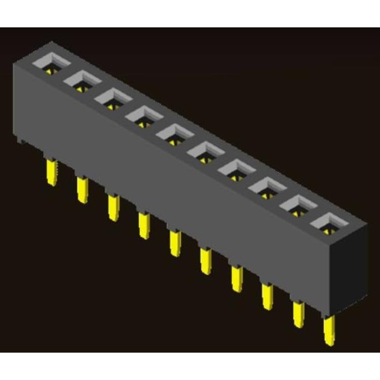 AMTEK Technology Co. Ltd. 5PS2BCX43-1XX      Female Header 2.0mm 1 Row H=4.3mm Bottom Close Straight Type