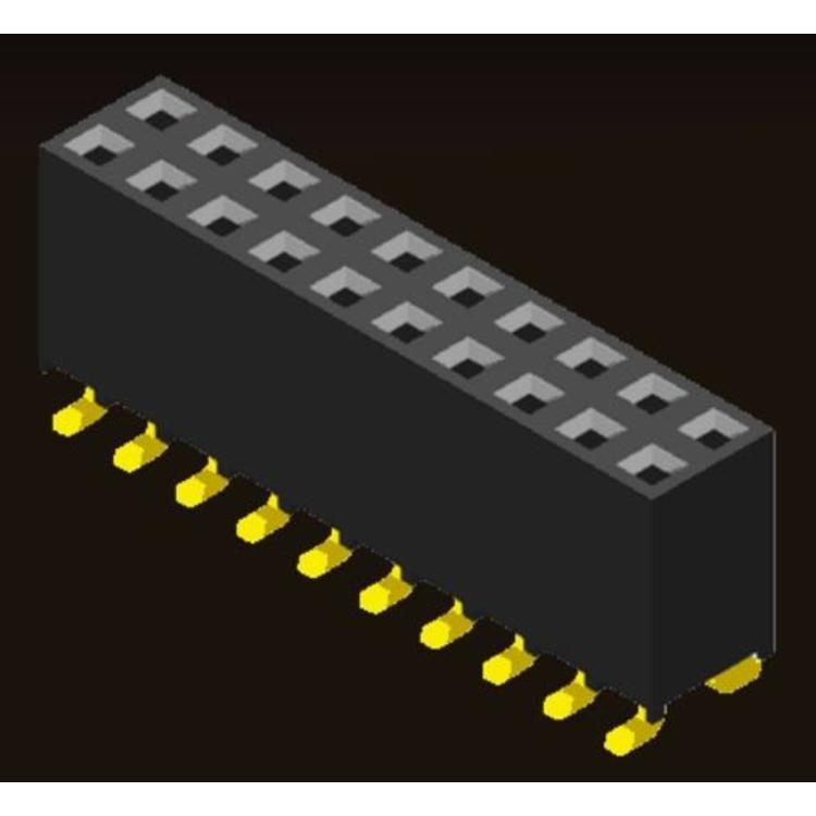 AMTEK Technology Co. Ltd. 5PS2MSX63-2XX   Female Header 2.0mm 2 Row H=6.35mm SMT Type