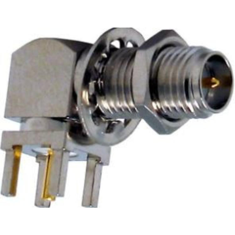 LINX Technologies Inc. RP-SMA Female Extended Right-Angle Through-Hole Mount Connector