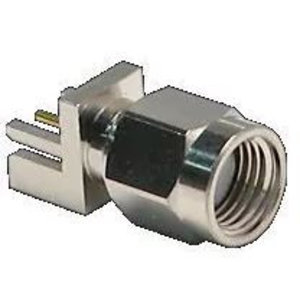 LINX Technologies Inc. RP-SMA Male Edge-Mount Connector for 0.031in Boards