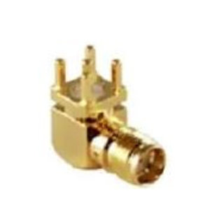 LINX Technologies Inc. SMA Female Right-Angle Through-Hole Mount Connector, Gold