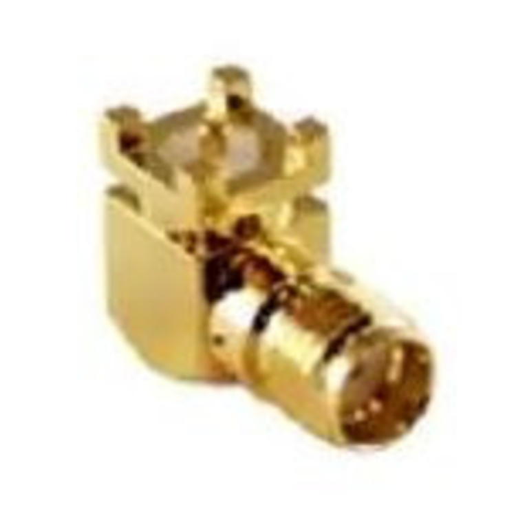 LINX Technologies Inc. SMA Female Right-Angle Surface-Mount Connector, Gold