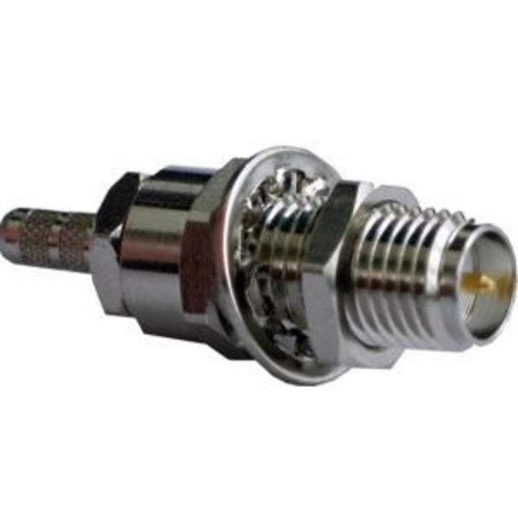 LINX Technologies Inc. SMA Female Bulkhead-Mount Connector with RG58 Cable End Crimp