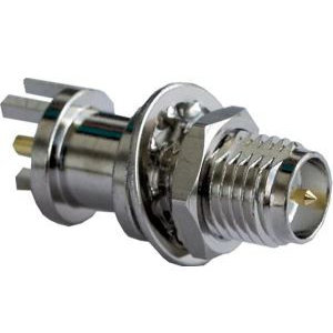 LINX Technologies Inc. SMA Female Edge Multi-Mount Connector for 0.031in Boards