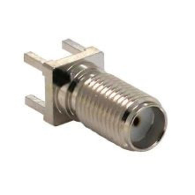 LINX Technologies Inc. SMA Female Edge Multi-Mount Connector for 0.062in Boards