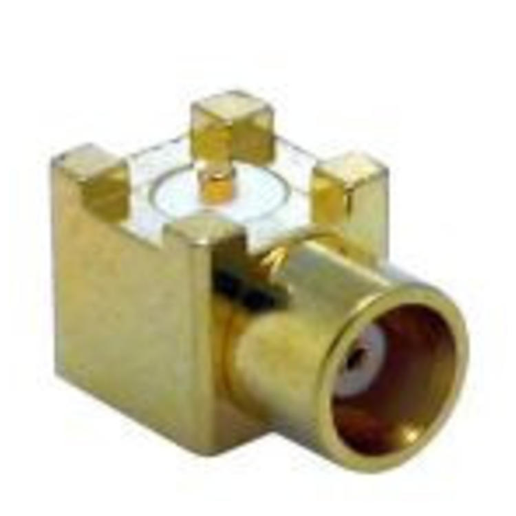 LINX Technologies Inc. MCX Female Right-Angle Surface-Mount Connector