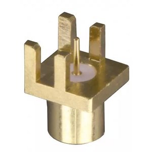 LINX Technologies Inc. MCX Female Edge-Mount Connector for 0.031in Boards