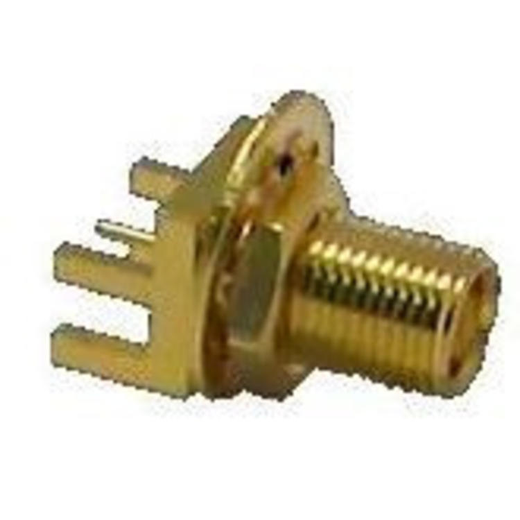 LINX Technologies Inc. MCX Female Extended Edge-Mount Connector for 0.062in Boards