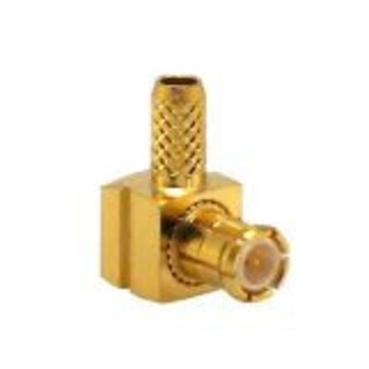 LINX Technologies Inc. MCX Male Right-Angle Connector with RG174 Cable End Crimp