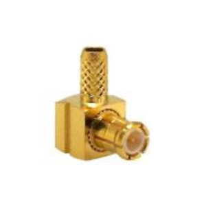 LINX Technologies Inc. MCX Male Right-Angle Connector with RG178 Cable End Crimp