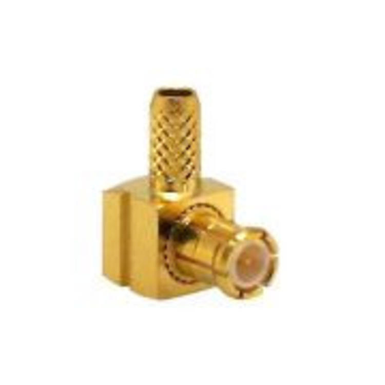 LINX Technologies Inc. MCX Male Right-Angle Connector with RG178 Cable End Crimp