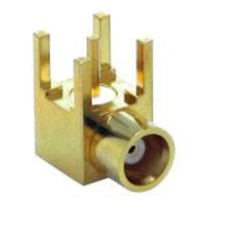 LINX Technologies Inc. MMCX Female Right-Angle Through-Hole Mount Connector