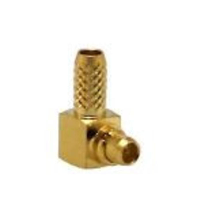 LINX Technologies Inc. MMCX Male Right-Angle Connector with RG174 Cable End Crimp