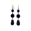 CLASSIC COLLECTION Earrings with crystal, cat's eye and icicle with coated spinel