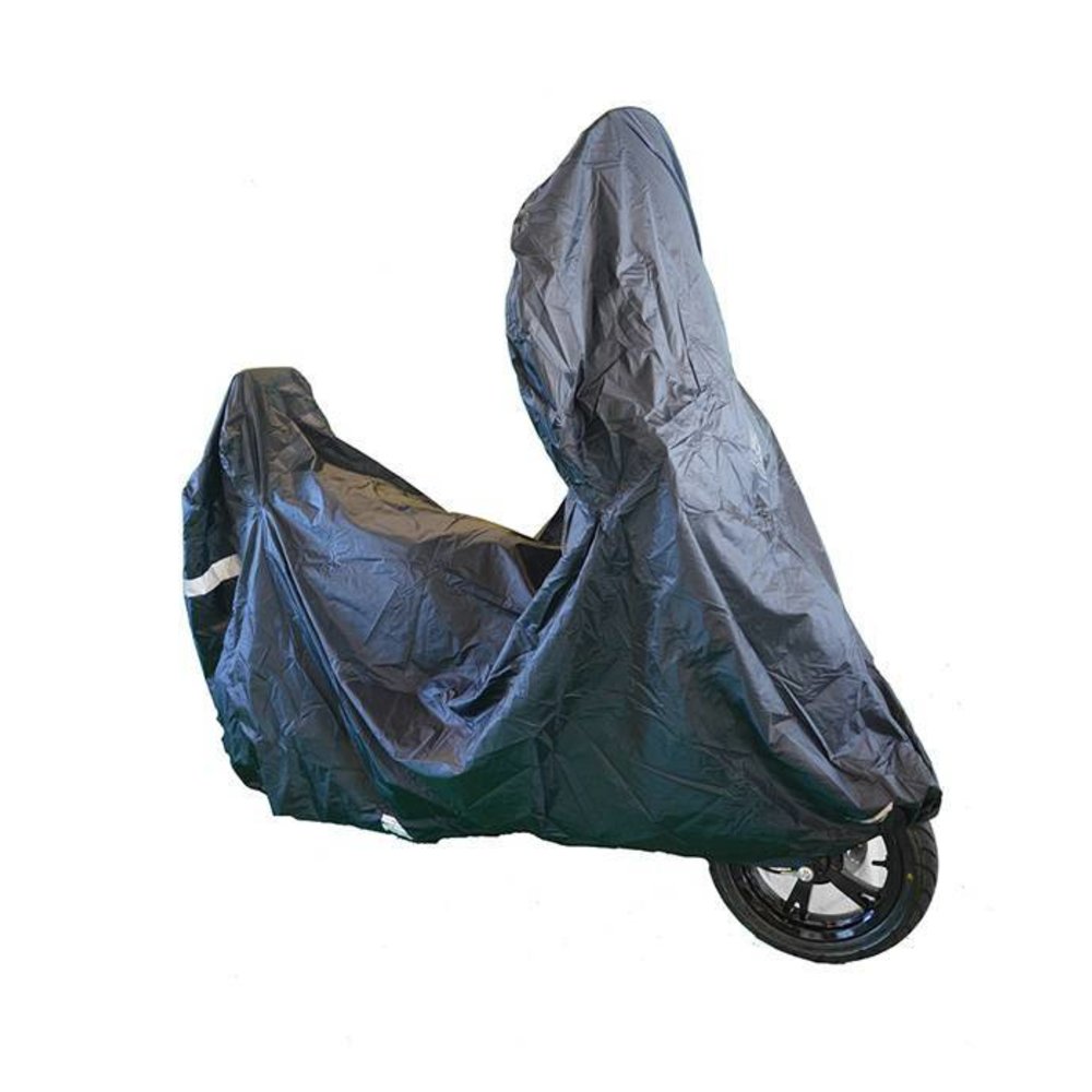 Piaggio Zip beschermhoes zwart met windscherm ruimte - Scooter Centrum