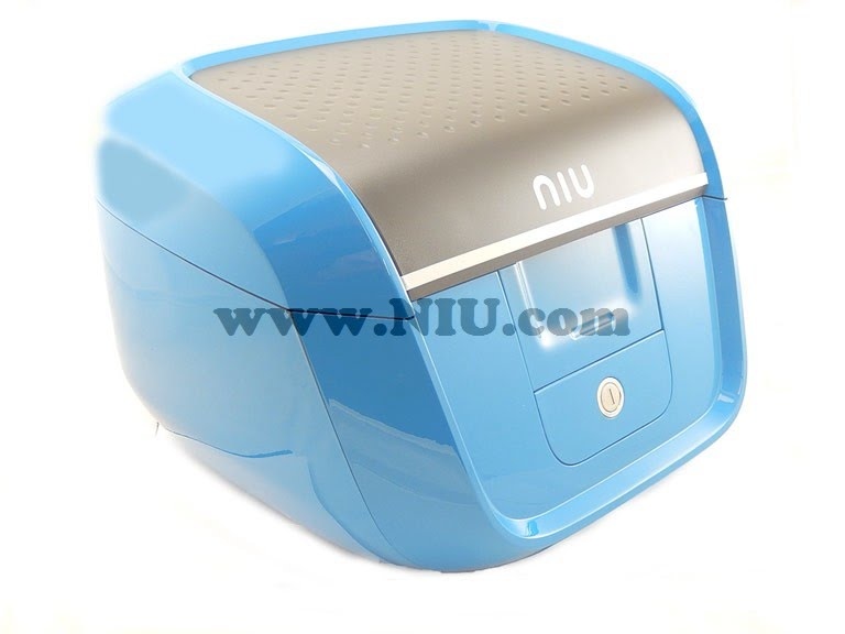 NIU M1 Koffer Blauw + Achterdrager - Scooter Centrum