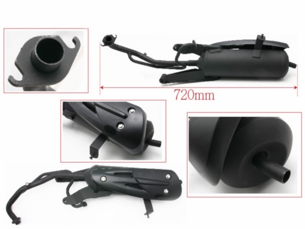 Sym Fiddle 2 50 4T Uitlaat vanaf bouwjaar 2008 van DMP - Scooter Centrum