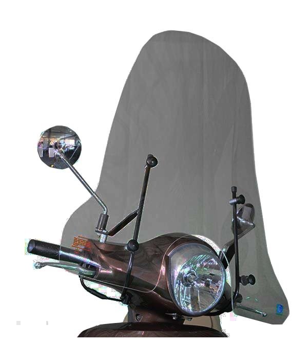 Sym Fiddle 2 Smoke Hoog Windscherm inclusief bevestigingsset - Scooter