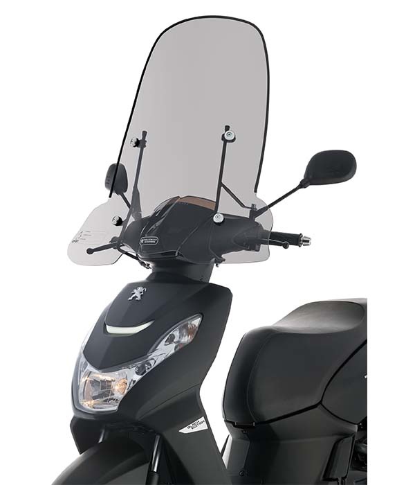 Peugeot Kisbee smoke origineel hoog windscherm inclusief bevestigingsset