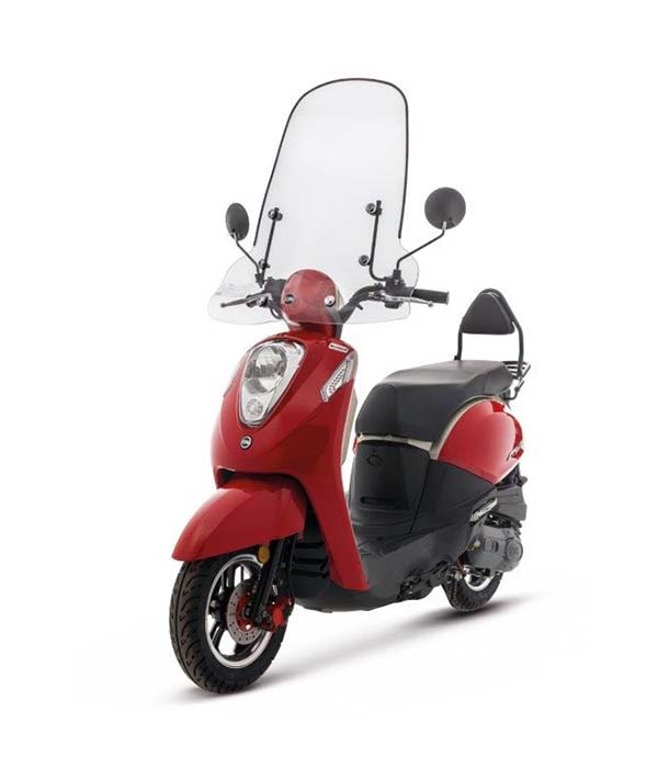 Sym Mio 50i new origineel hoog windscherm inclusief bevestigingsset