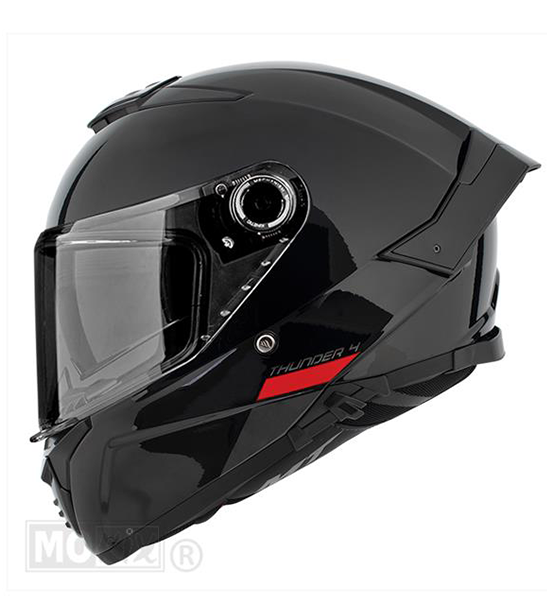 Scooterhelm integraal glanzend zwart