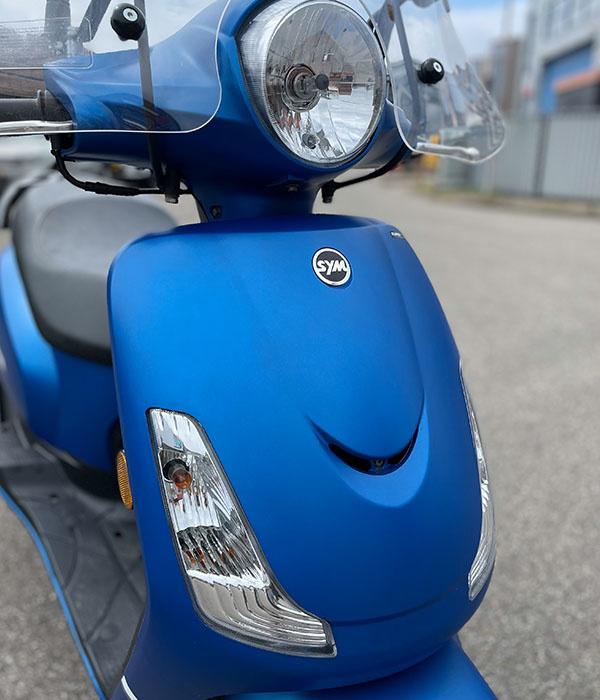Sym Fiddle 2 45KM/U Matblauw 2022